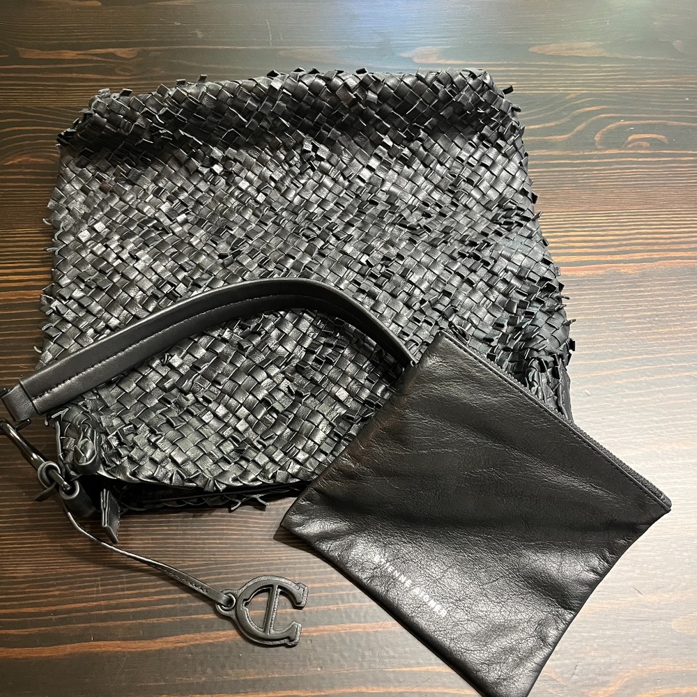 Etienne Aigner Irena Woven Leather Handbag/Hobo Shoulderbag